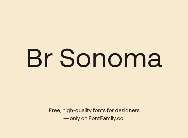 Br Sonoma Font