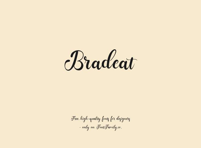Bradeat Font