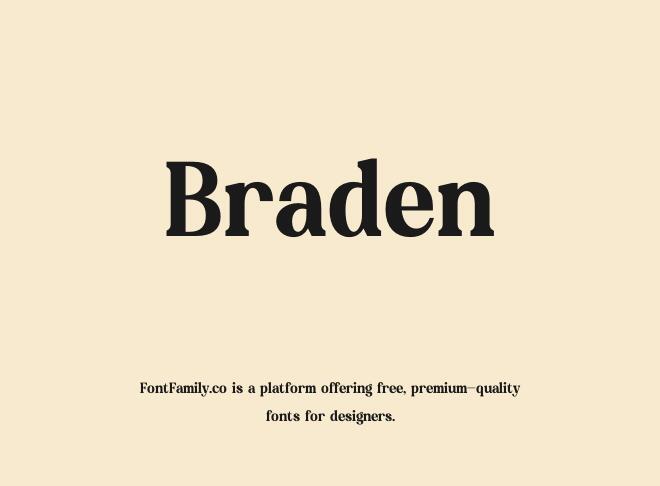 Braden Font
