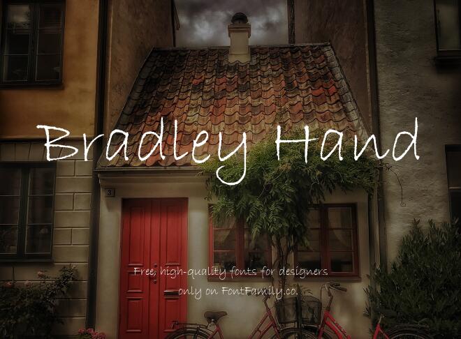 Bradley Hand Font