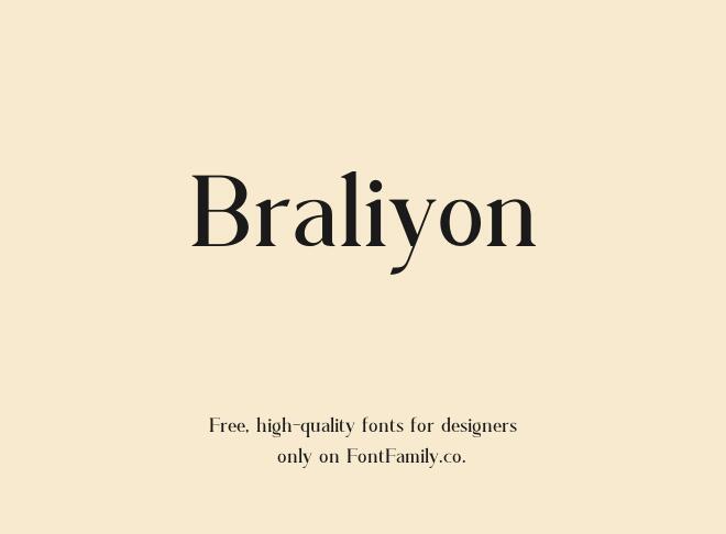 Braliyon Font