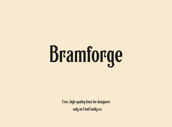 Bramforge Font