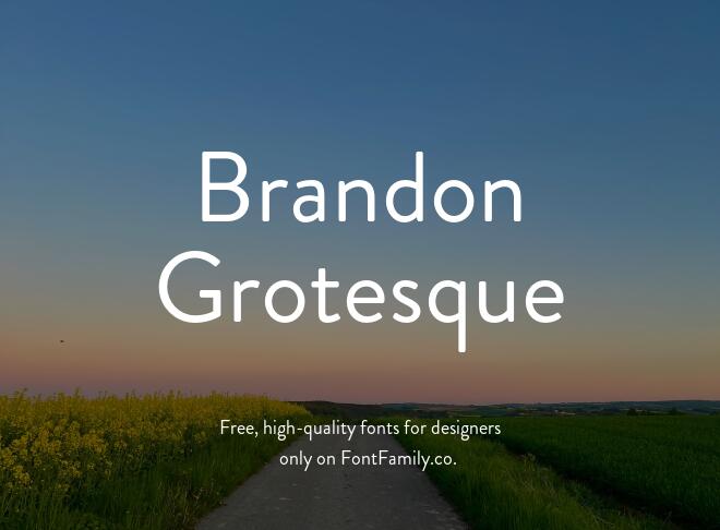 Brandon Grotesque Font