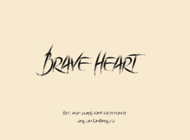 Brave Heart Font