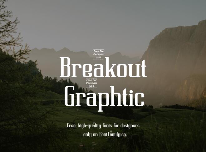 Breakout Graphtic Font