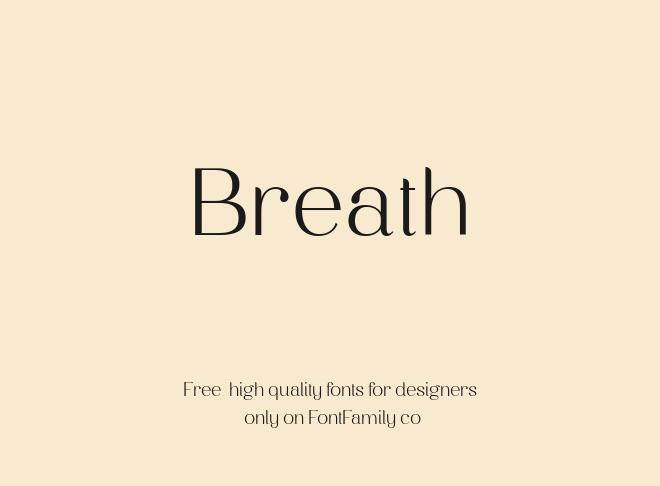 Breath Font