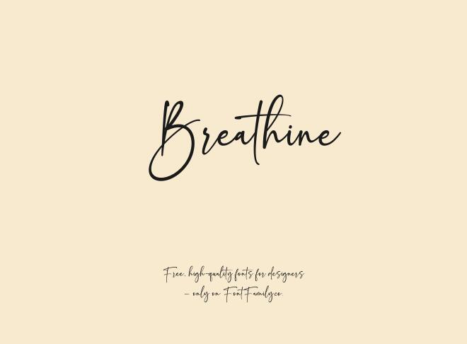 Breathine Font