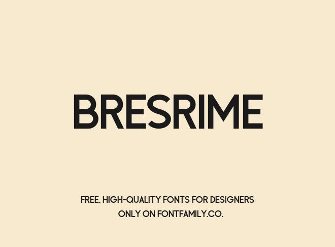 Bresrime Font