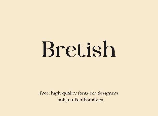Bretish Font