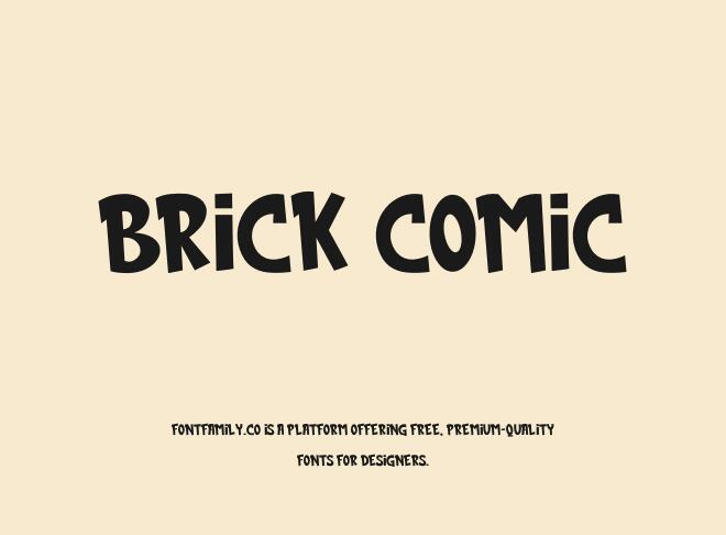 Brick Comic Font