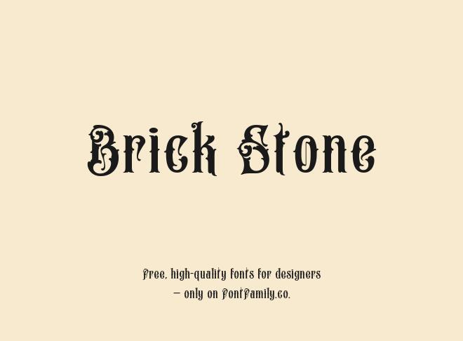 Brick Stone Font