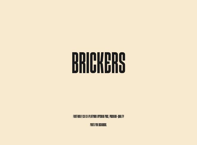 Brickers Font