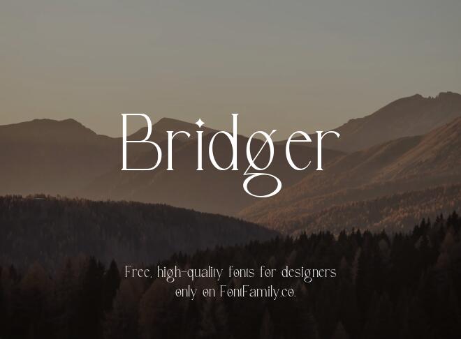 Bridger Font