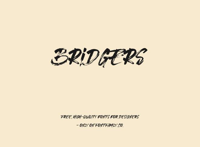 Bridgers Font