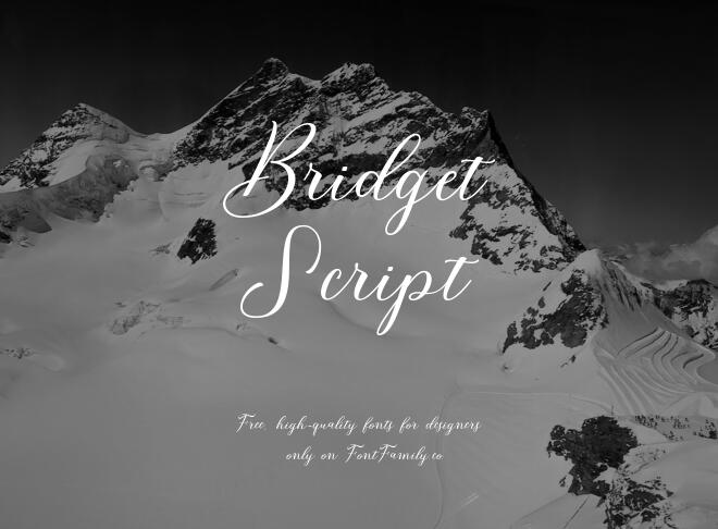 Bridget Script Font