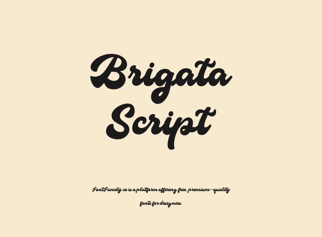 Brigata Script Font