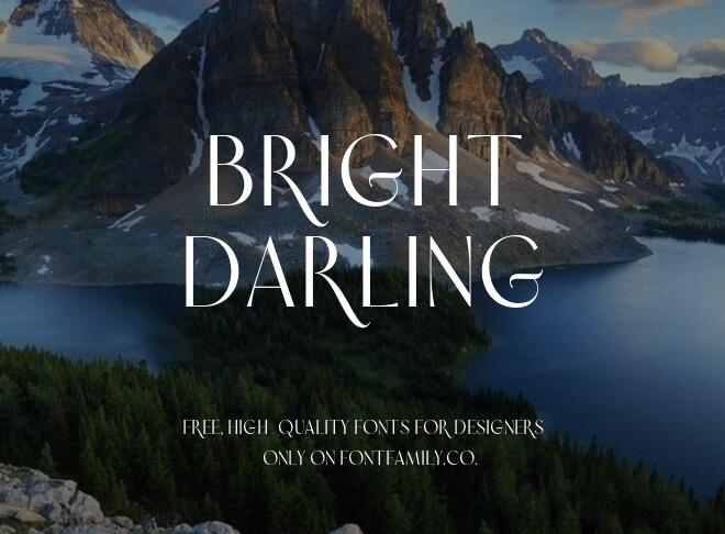 Bright Darling Font