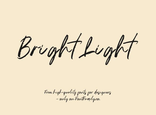 Bright Light Font