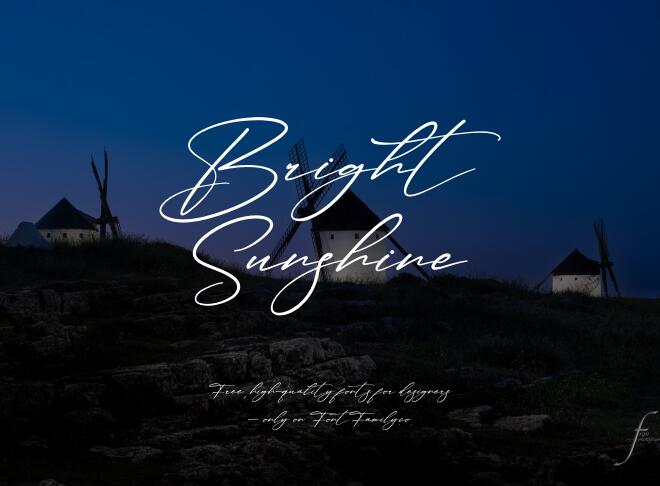 Bright Sunshine Font