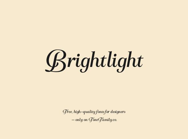 Brightlight Font