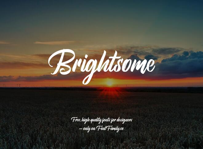 Brightsome Font