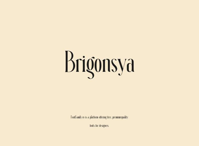 Brigonsya Font
