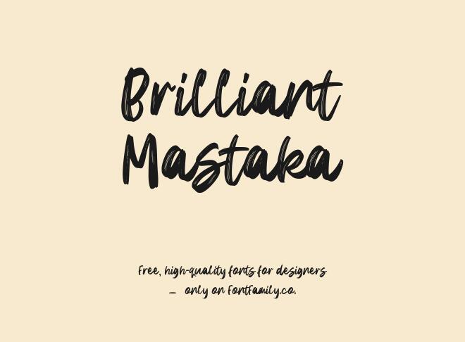 Brilliant Mastaka Font