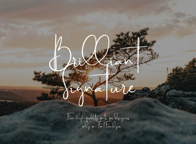 Brilliant Signature Font