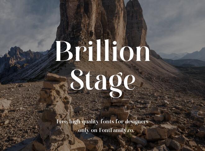 Brillion Stage Font