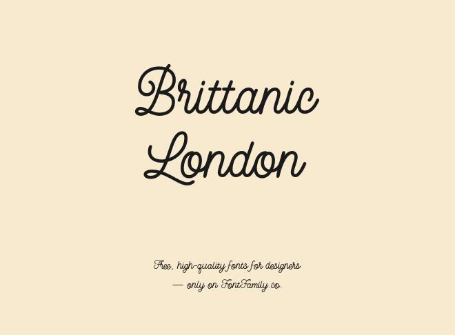 Brittanic London Font