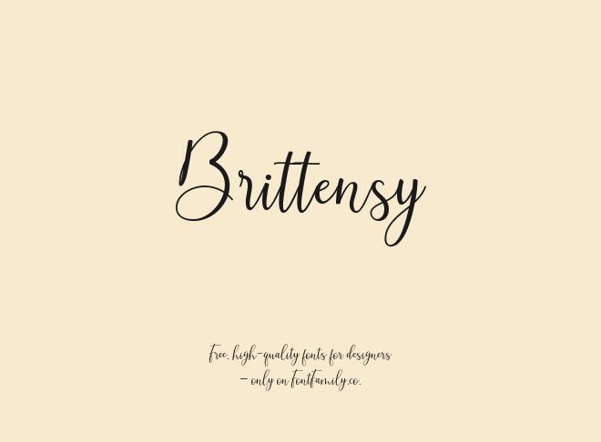 Brittensy Font