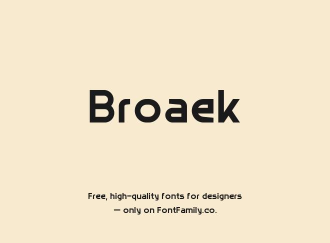 Broaek Font