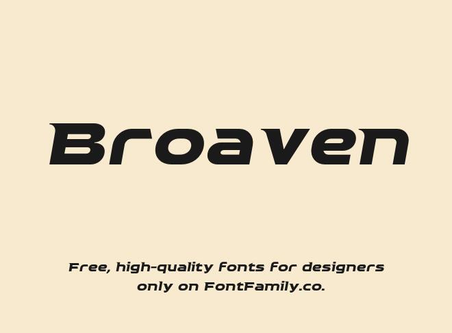 Broaven Font