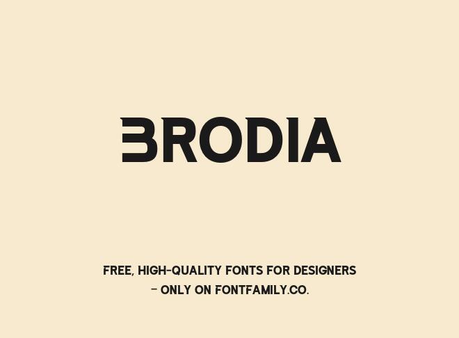 Brodia Font