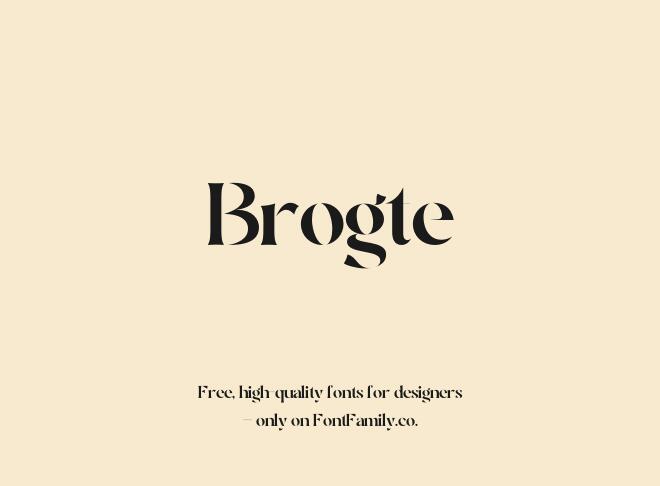 Brogte Font