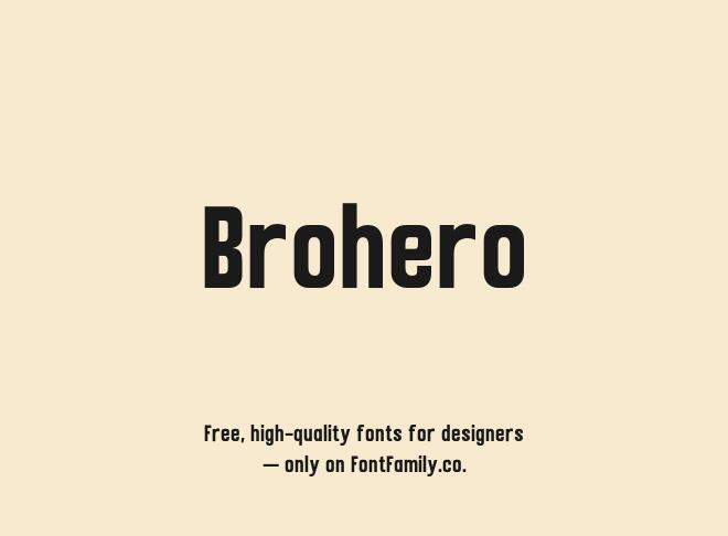 Brohero Font