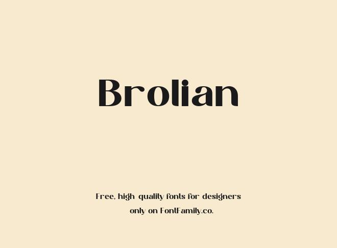 Brolian Font