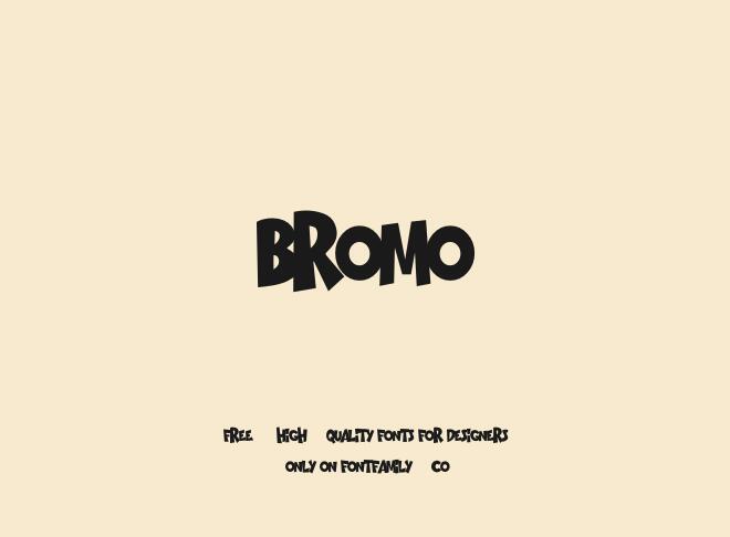 Bromo Font