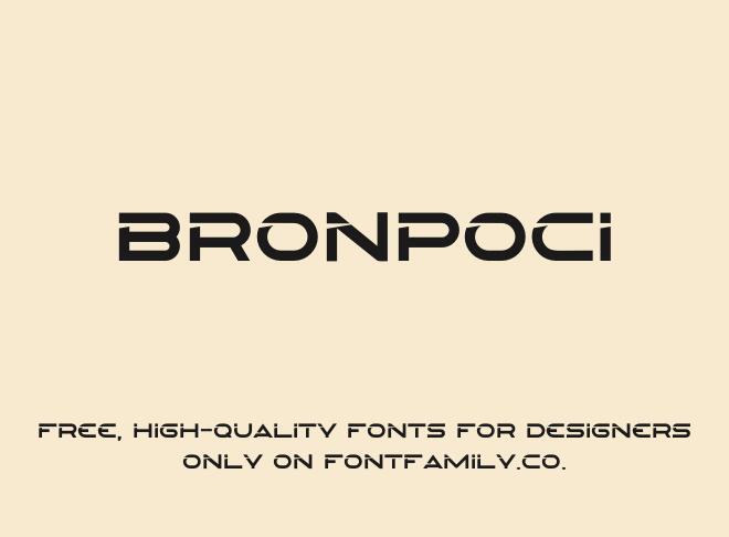 Bronpoci Font
