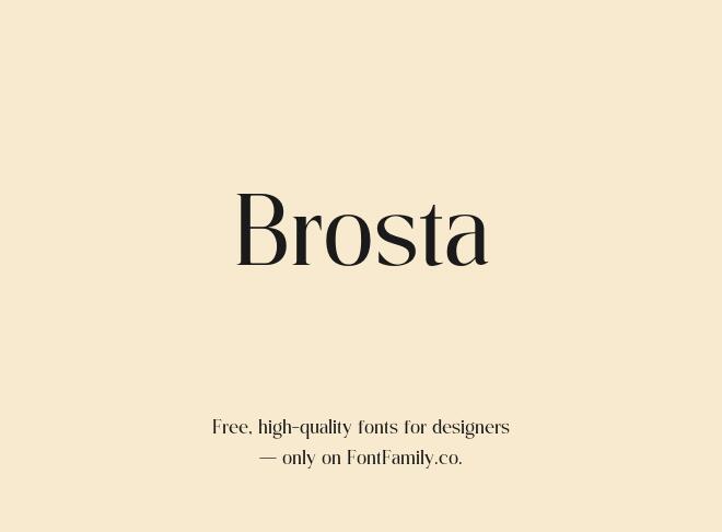Brosta Font