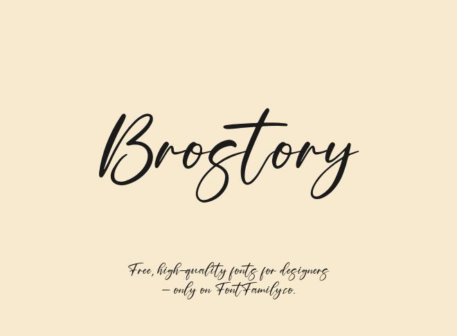 Brostory Font