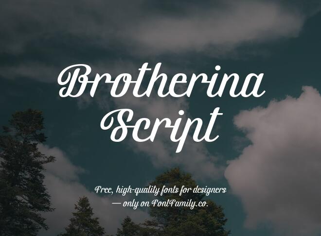 Brotherina Script Font
