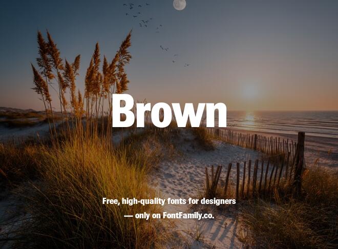 Brown Font