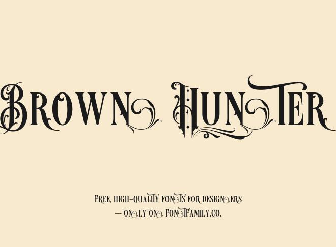 Brown Hunter Font