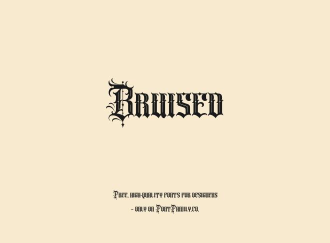 Bruised Font