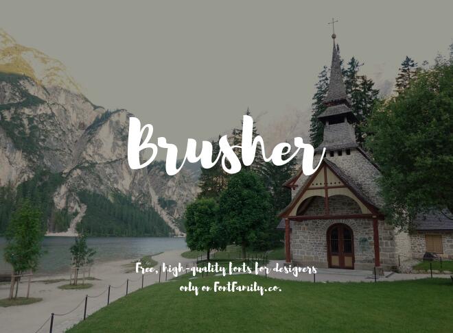Brusher Font