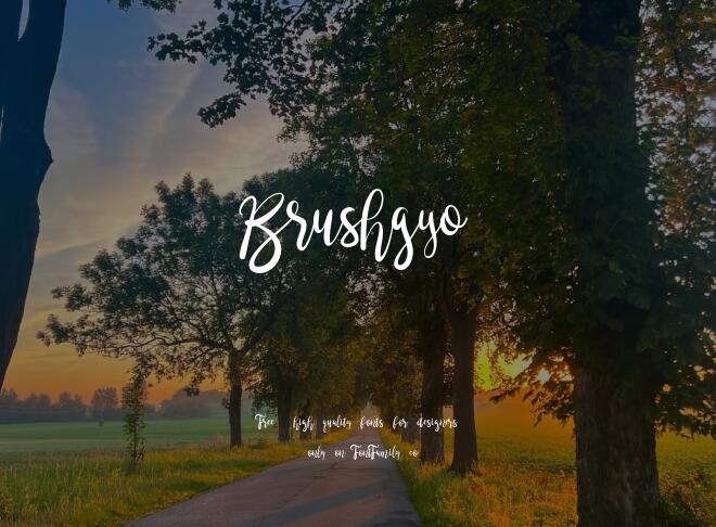 Brushgyo Font