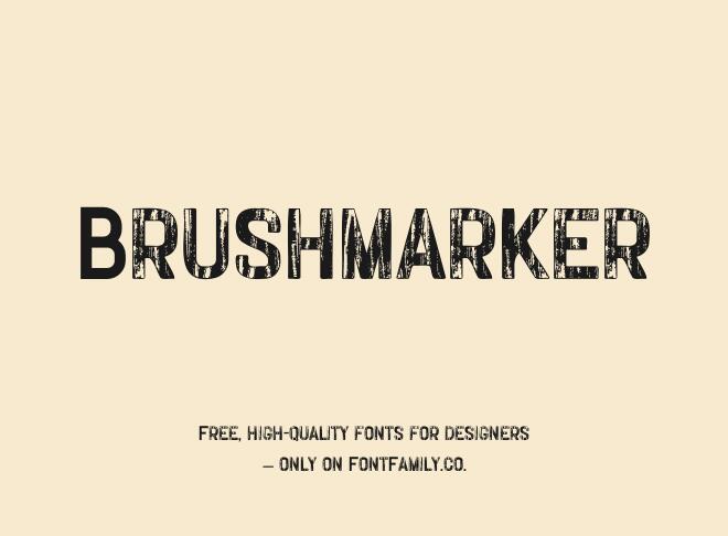 Brushmarker Font