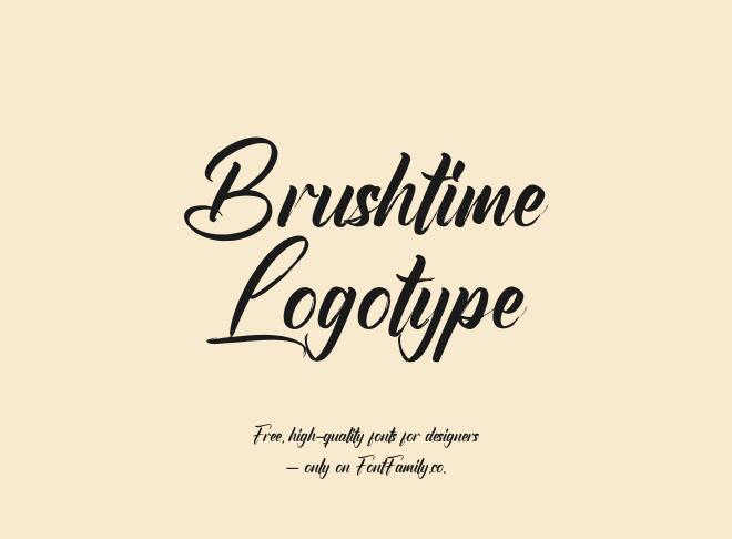 Brushtime Logotype Font