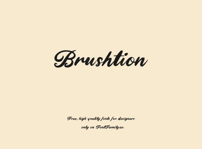 Brushtion Font
